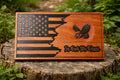 US Flag with 3D Eagle We The People