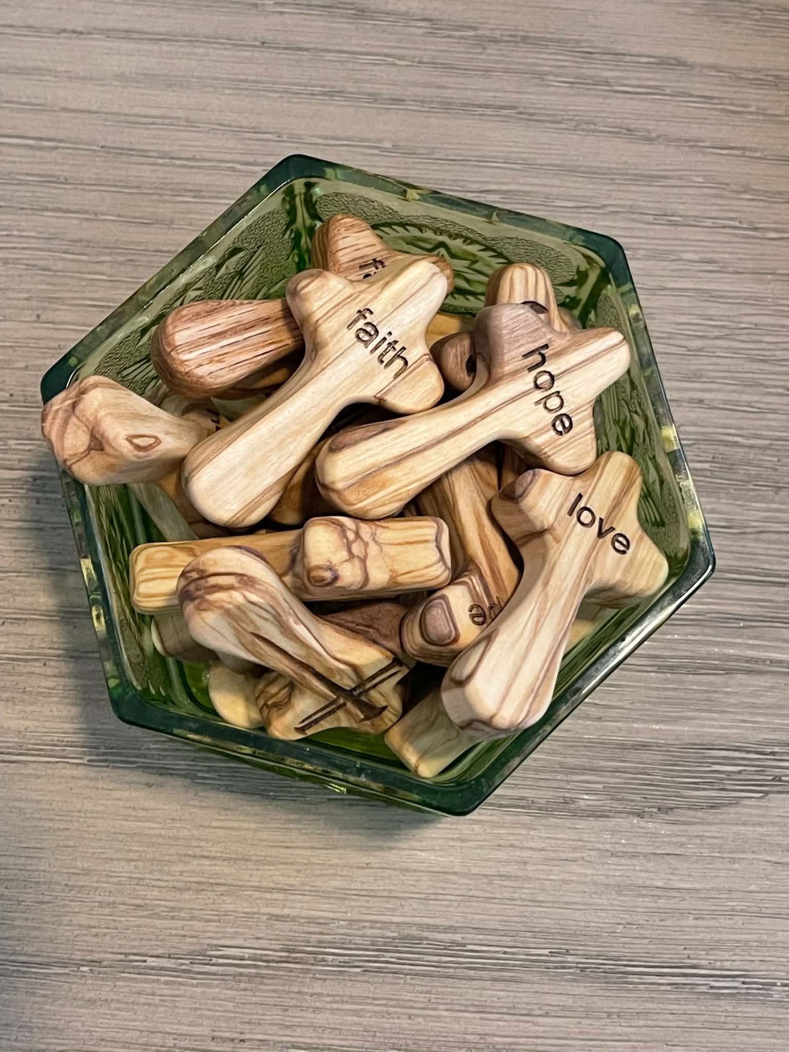 Customized Wood Pocket Crosses