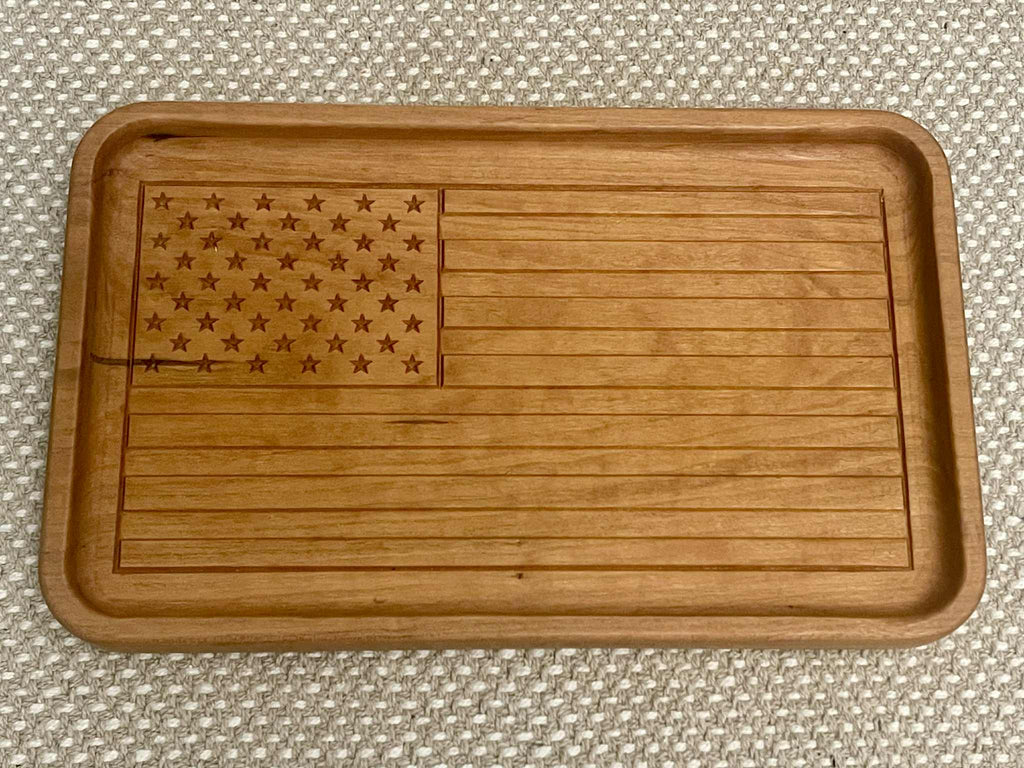 American Flag Catch Tray