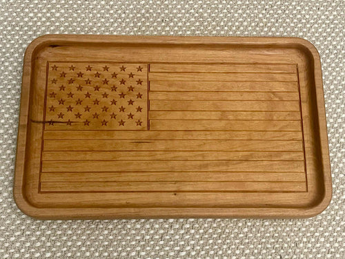 American Flag Catch Tray