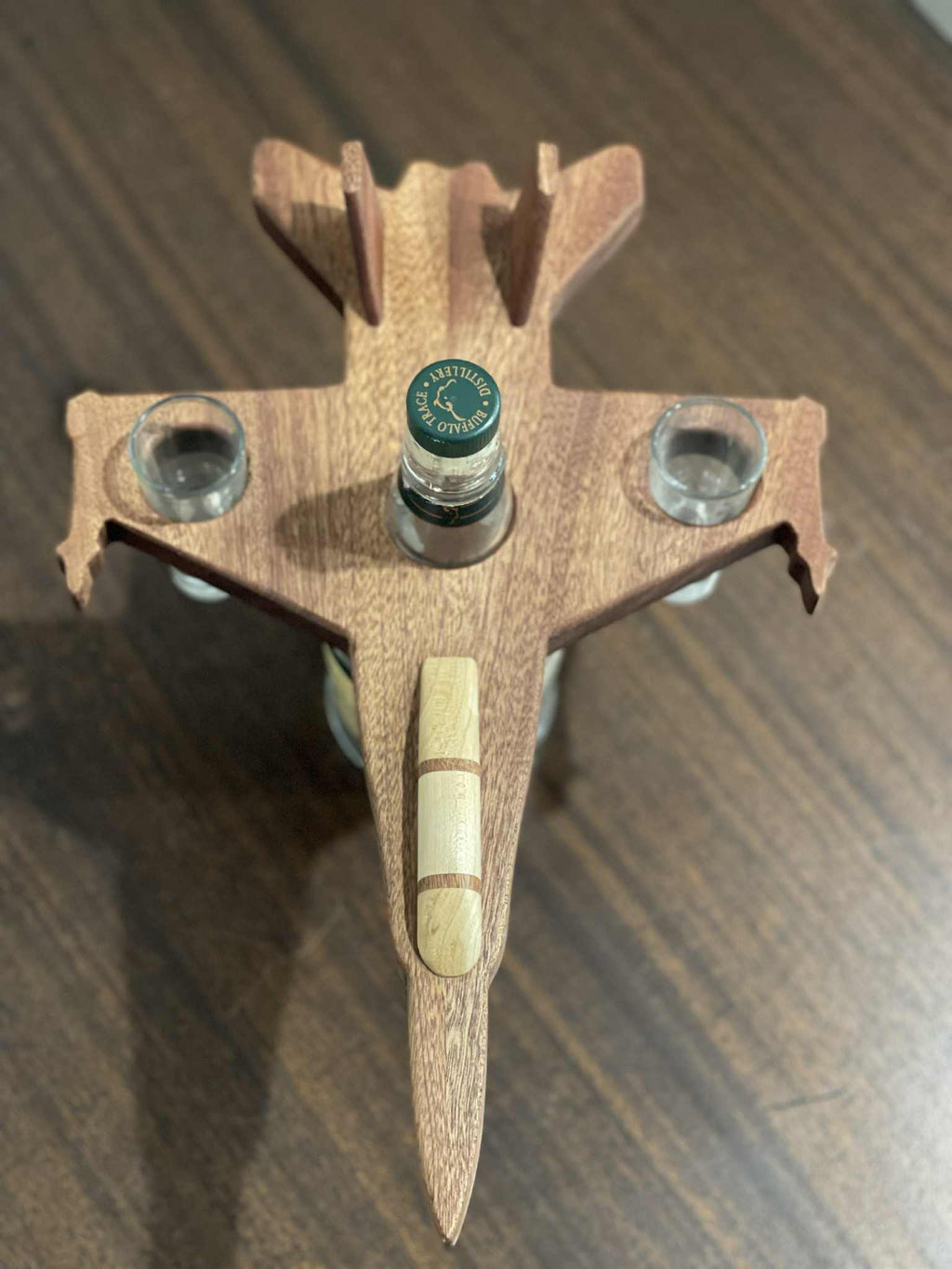 F/A-18 Aircraft Shot Glass Display