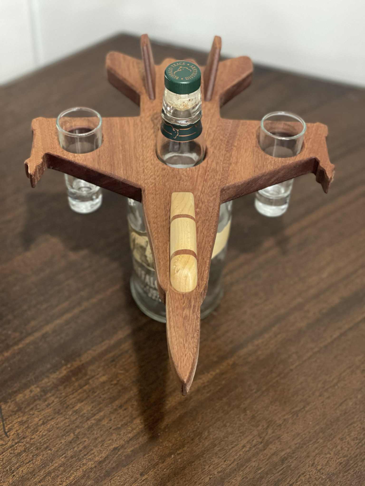 F/A-18 Aircraft Shot Glass Display